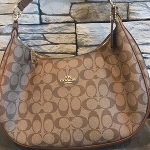 Authentic Coach leather hobo style purse
